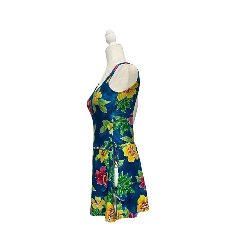 CATALINA Swimsuit Sarong Set 2 Piece Floral Modest Vintage